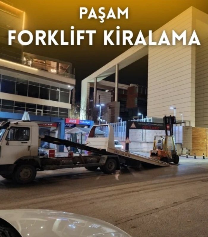 Koru kiralık forklift hizmeti veren Paşam Forklift Kiralama sahada çalışma